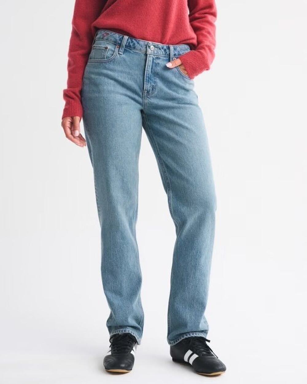 Abercrombie 90s Mid Rise Relaxed Jeans Medium Wash Size 29